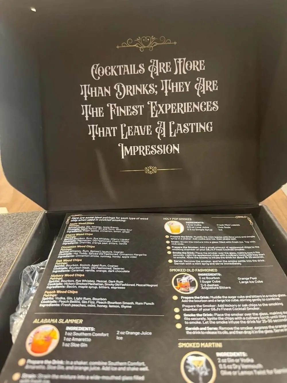 G&J's Finest Premium Cocktail Smoker Kit with Torch & Glasses